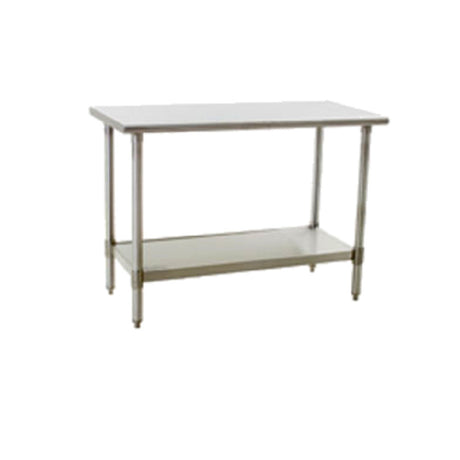 Eagle T24120SE Spec-Master® Series Work Table 120"W X 24"D 14/300 Series Stainless Steel Top