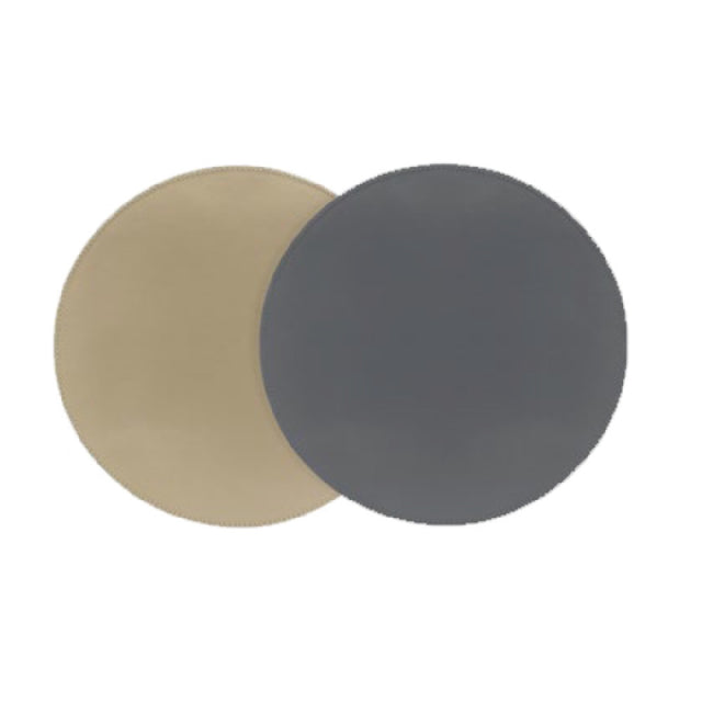 FOH RTL019GYL23 London Placemat 12" Round Reversible