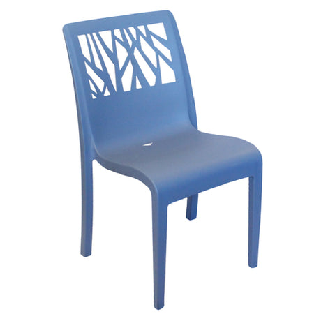 Grosfillex US117680 Vegetal Stacking Side Chair Designed For Outdoor Use Air Molding Technology Resin