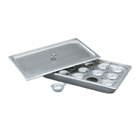 Vollrath 75060 Egg Poacher/Juice Glass Holder Full Size Stainless