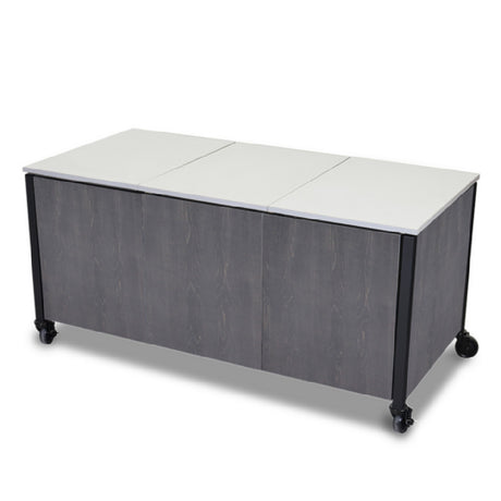 Forbes Industries 5071B - Trio Action Station Single Table, Veneer Panels, (3) Blank Appliance Tiles