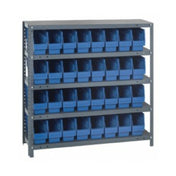 Quantum 1239-201_YELLOW - Shelving Unit, 12"D X 36"L X 39"H, Heavy Duty