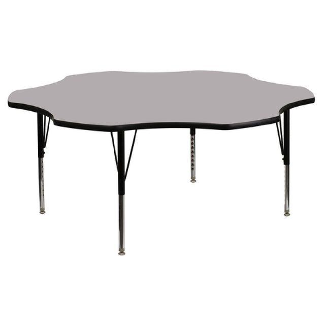 Flash Furniture XU-A60-FLR-GY-T-P-GG Activity Table 60"W X 60"D X 16-1/8" To 25-1/8" Adjustable Height