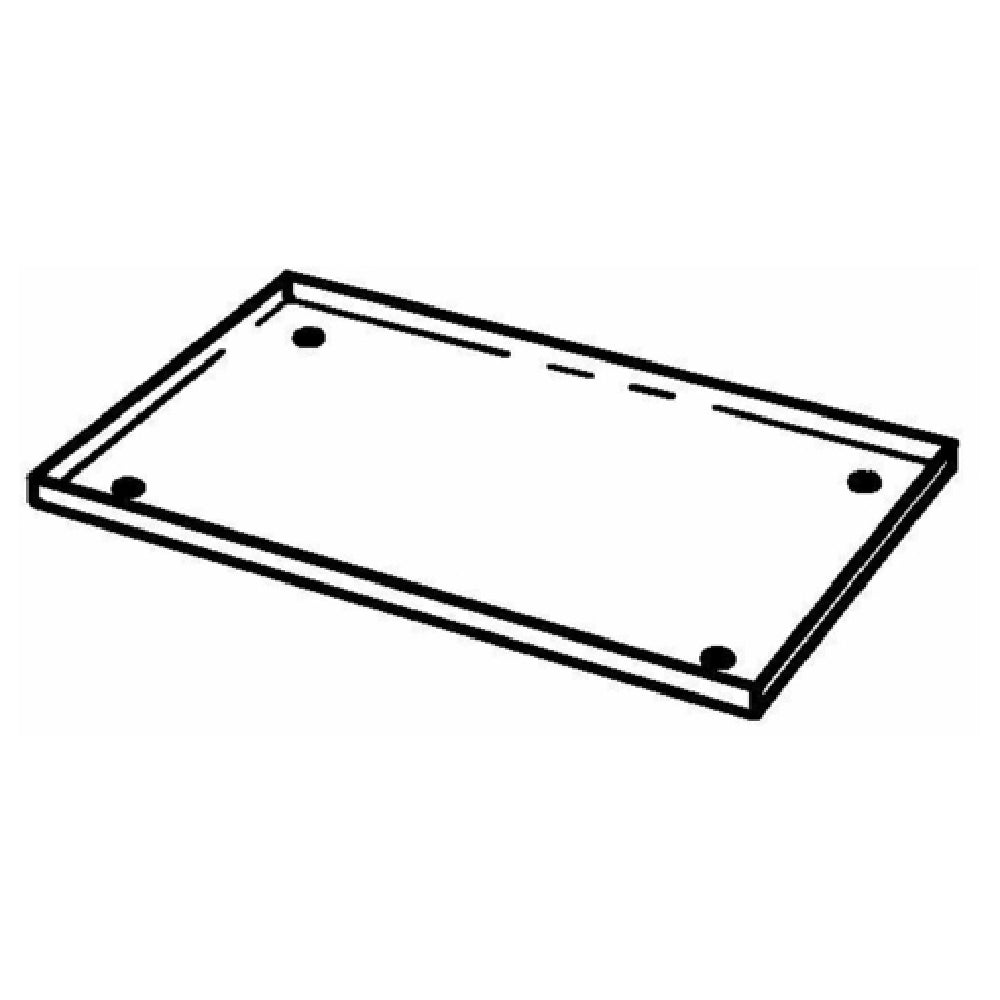 GET Enterprises 3ST133 Frilich® Replacement Crumb Tray Stainless Steel For Bread Board Display (fits 3EI068 Wooden Board And ETO000E001 Bread Board Display Set)