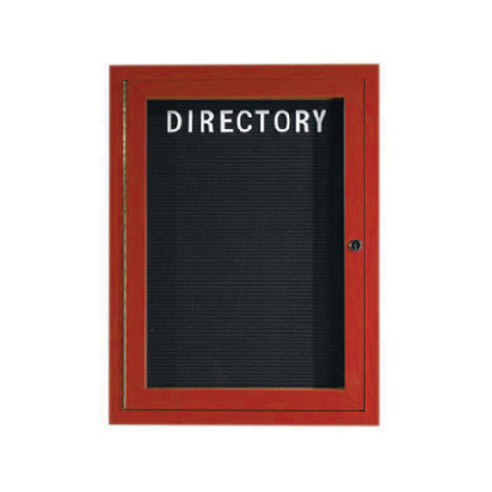 Aarco OADCW2418L Directory Board 18"W X 24"H Enclosed Face