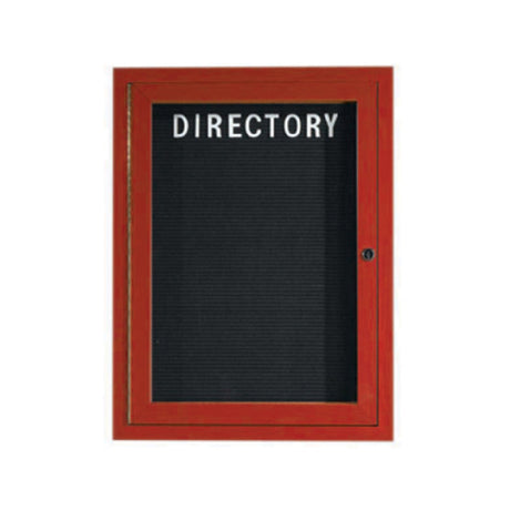 Aarco OADCW2418RL Directory Board 18"W X 24"H Enclosed Face