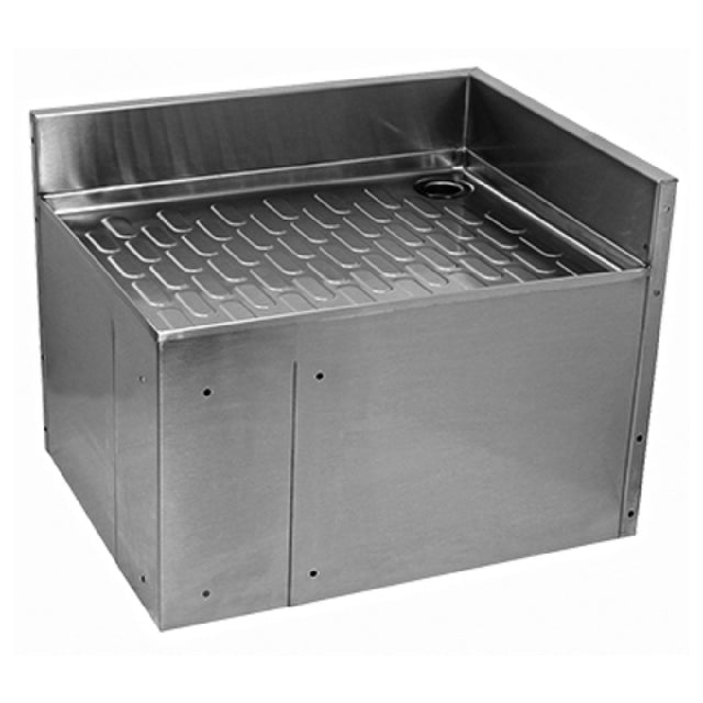 Glastender C-IFC-19/24R CHOICE Underbar Corner Drainboard 19" X 24" (right) Corrugated Work Surface With Radius Corners