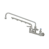 T&S Brass S-0230-U18-CR UltraRinse 8” Wall Mount Mixing Faucet 18" Swing Nozzle With Stream Regulator Outlet
