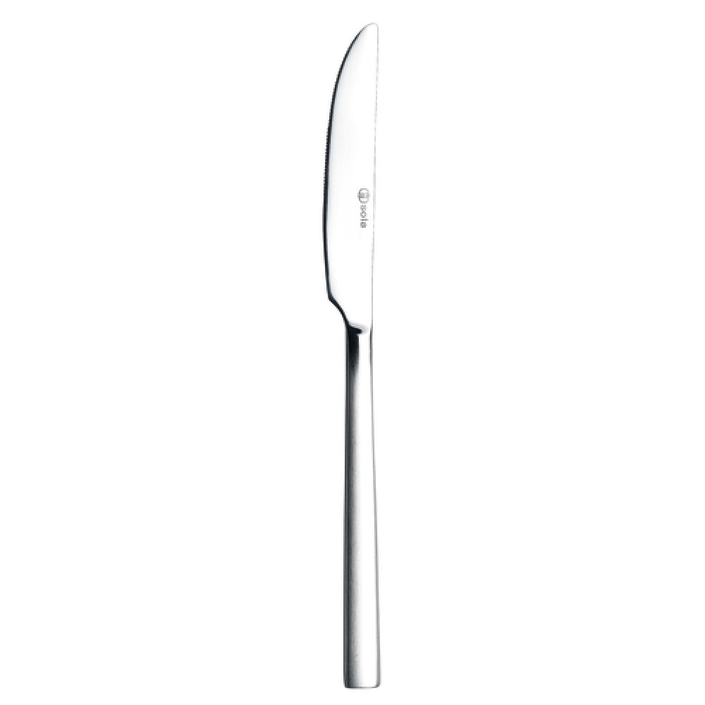 Arc Cardinal MB328 Sola Living Satin Dessert Knife (L:4.375'' X W:1.3'') 13/0 Stainless Steel