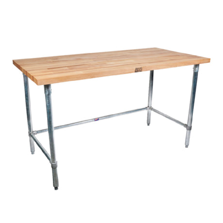 John Boos SNB17-X Work Table Wood Top 96"W X 36"D X 35-1/4"H Overall Size