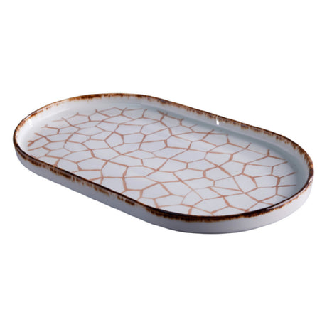 GET Enterprises PA133I997706 Rustic Tray 13.9" X 8.5" Cracked