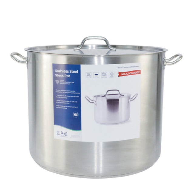 CAC China STKP-83 Stock Pot 83 Qt. 19-5/8" X 15-3/4"