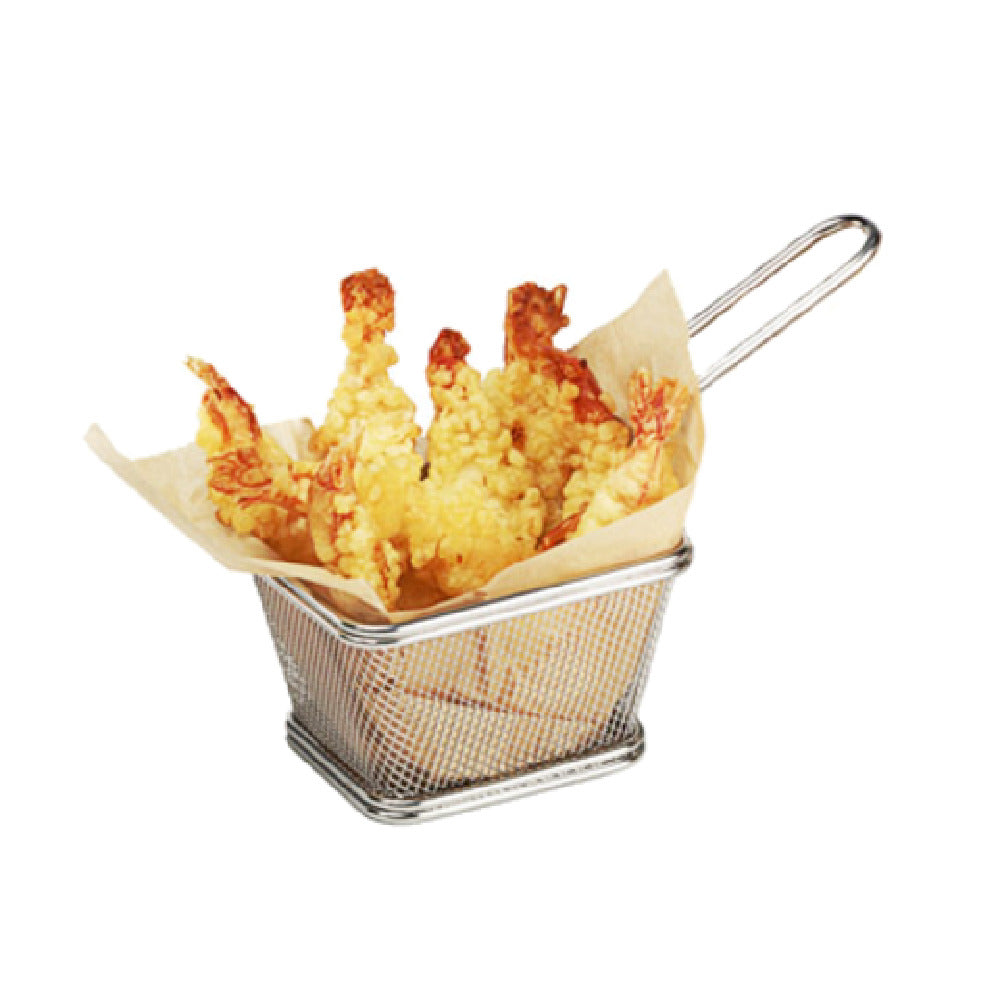 GET Enterprises 4-81860 Single Serving Fry Basket 4" X 3-1/4" X 2-1/4" Rectangular