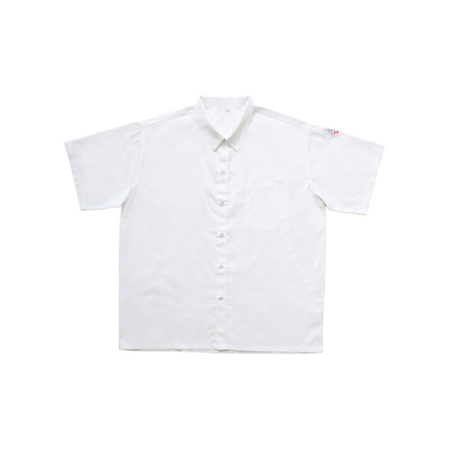 CAC China APST-9W2XL Chef's Pride Shirt Snap Button White