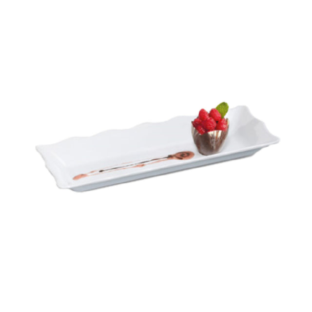 GET Enterprises ML-87-W Milano™/Bake & Brew™ Tray 17-1/2" X 6-3/4" X 2"H Rectangular