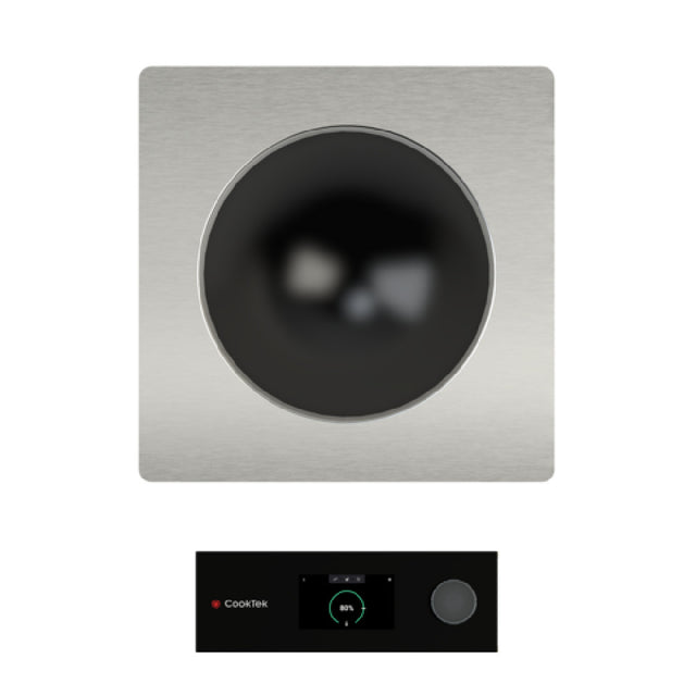 Cooktek HTD-9500-WK25-1 Induction Wok Drop-in 4.3" Capacitive Touch Display