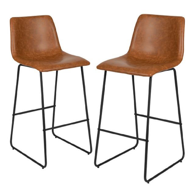 Flash Furniture 2-ET-ER18345-30-LB-GG Bar Stool 300 Lb. Weight Capacity 18"W X 22"D X 42"H