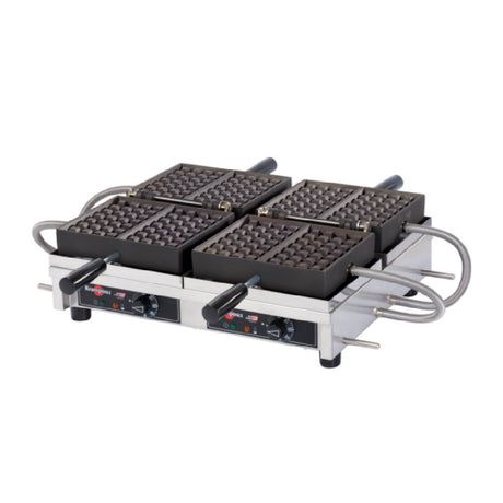 Eurodib WECCHBAT Krampouz Waffle Maker Double 4x7 Liege