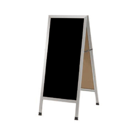 Aarco AA-3BP Sidewalk Markerboard 18"W X 42"H Black Acrylic Board