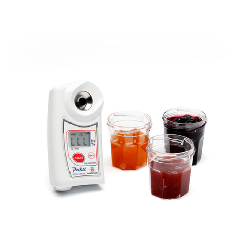 Matfer 250130 Pal-Patissier Refractometer 4-19/64"L X 1-7/32"W X 2-11/64"H Temperature Range: 10°F To 104°F (10°C To 40°C)