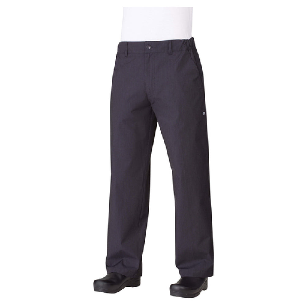 Chef Works PSER-BLK-3XL Professional Series Chef Pants Slimmer Fit Built-in Flat Drawstring