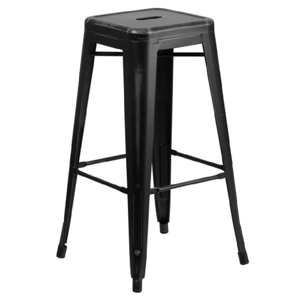 Flash Furniture ET-BT3503-30-BK-GG Bar Stool 500 Lb. Weight Capacity Backless