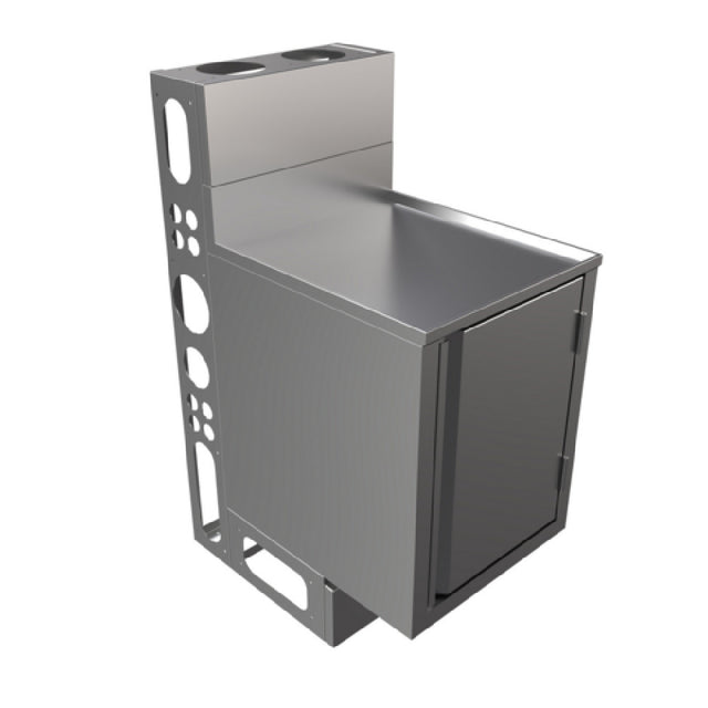 BK Resources UBC-DW-21-W18H Top Shelf Underbar Cabinet Flat Top With Raised Edge