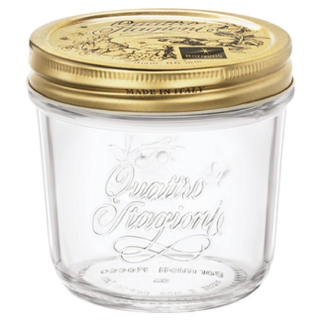 Steelite 4951Q533 Stagioni Straight Jar 6-3/4 Oz. (H 3-3/8" M 3-1/2" T 3-1/4" B 2-1/2") Clear