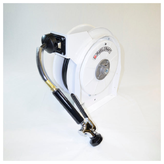 Fisher 29801 Hose Reel Assembly Exposed Reel Rinse With Spray Valve Powder Coat Steel Construction