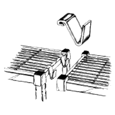 SPG AOCLIPCP - Amco Shelving Clip Add-On, Use (2) On Each Side Of Shelf Where Post Are Not Used