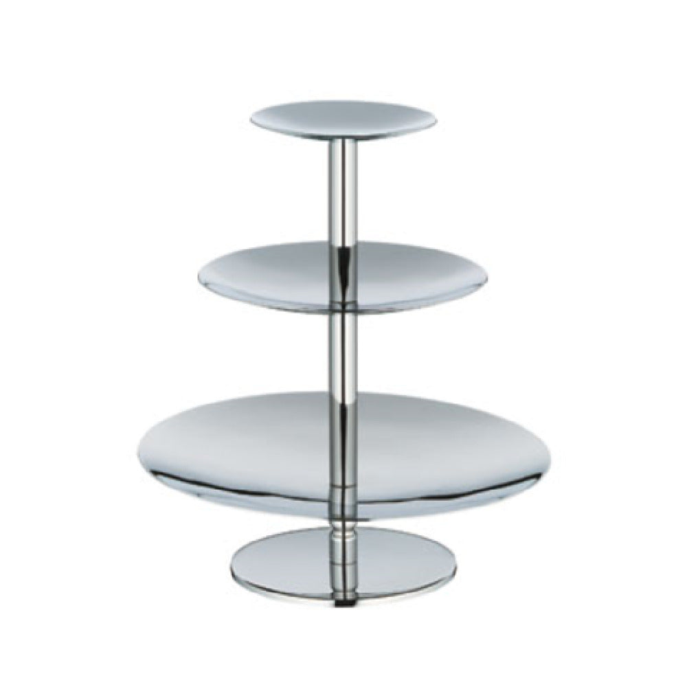 Bauscher Hepp 06.6903.6040 - Pastry Stand, 3-1/2", 5-1/2" & 8" Dia. X 8-3/4"H