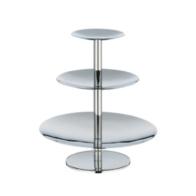 Bauscher Hepp 06.6903.6040 - Pastry Stand, 3-1/2", 5-1/2" & 8" Dia. X 8-3/4"H