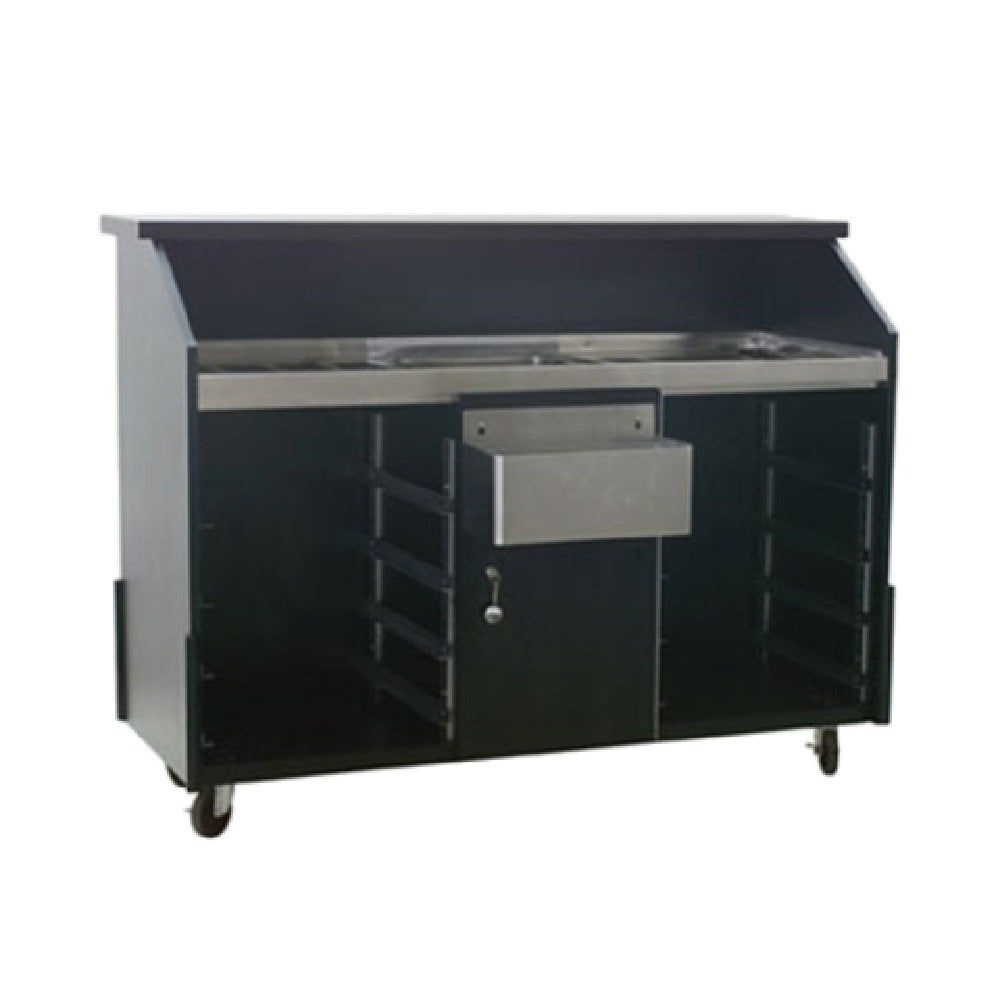 Eagle DPB-5-W Deluxe Portable Bar Indoor Use 63"W X 24-3/8"D X 48"H