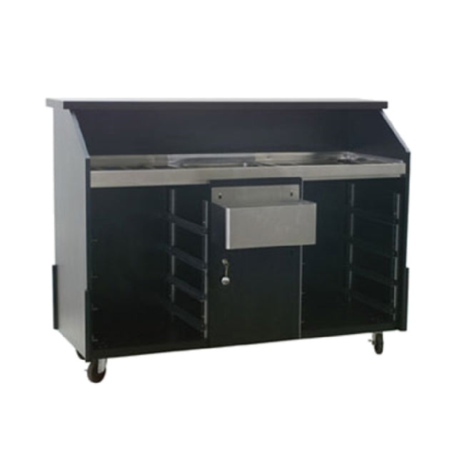 Eagle DPB-5-V Deluxe Portable Bar Indoor Use 63"W X 24-3/8"D X 48"H