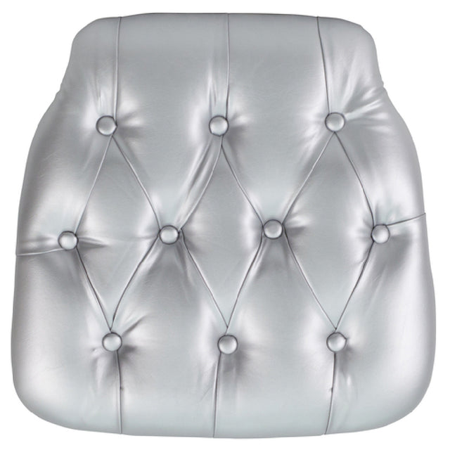 Flash Furniture SZ-TUFT-SIL-GG Chair Cushion 15-3/4"W X 15-3/4"D X 1-1/2"H Designed For Crystal