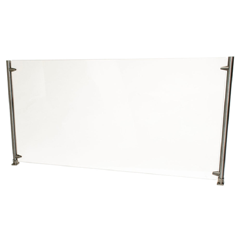 BK Resources SG-D-60 Adjustable Protective Divider Screen / Sneeze Guard 60" Adjusts Vertically Or Horizontally