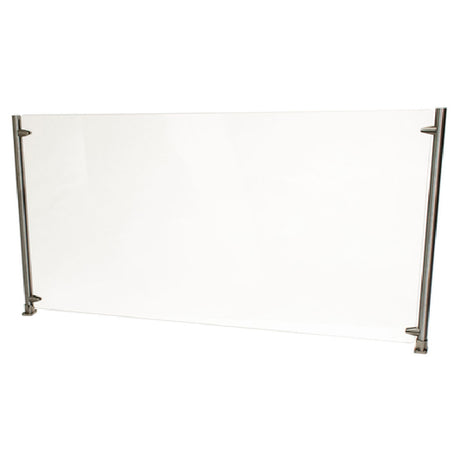 BK Resources SG-D-60 Adjustable Protective Divider Screen / Sneeze Guard 60" Adjusts Vertically Or Horizontally