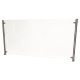 BK Resources SG-D-48 Adjustable Protective Divider Screen / Sneeze Guard 48" Adjusts Vertically Or Horizontally