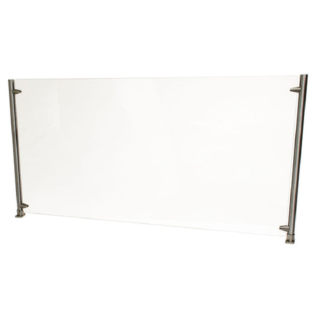 BK Resources SG-D-72 Adjustable Protective Divider Screen / Sneeze Guard 72" Adjusts Vertically Or Horizontally