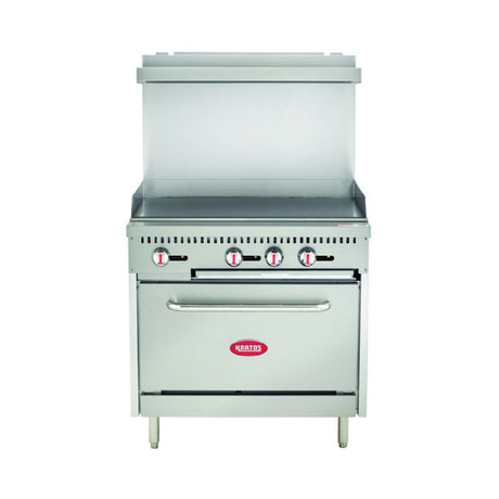 Hubert 208105 - (208105) Kratos® Gas Range, 36"W X 32-3/5"D X 60"H, Natural Gas