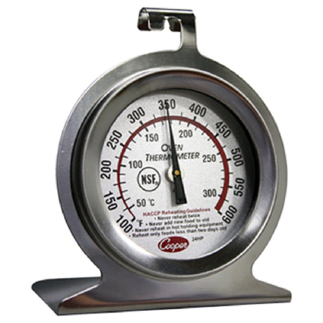 Cooper Atkins 24HP-01-1 Oven Thermometer HACCP Referenced 2" (5 Cm) Dia. Dial With Colored Zone Highlighting Proper Oven Temp. Range