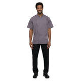 Chef Works BCSZ009PUR3XL Springfield Chef Coat Single-breasted Short Sleeves