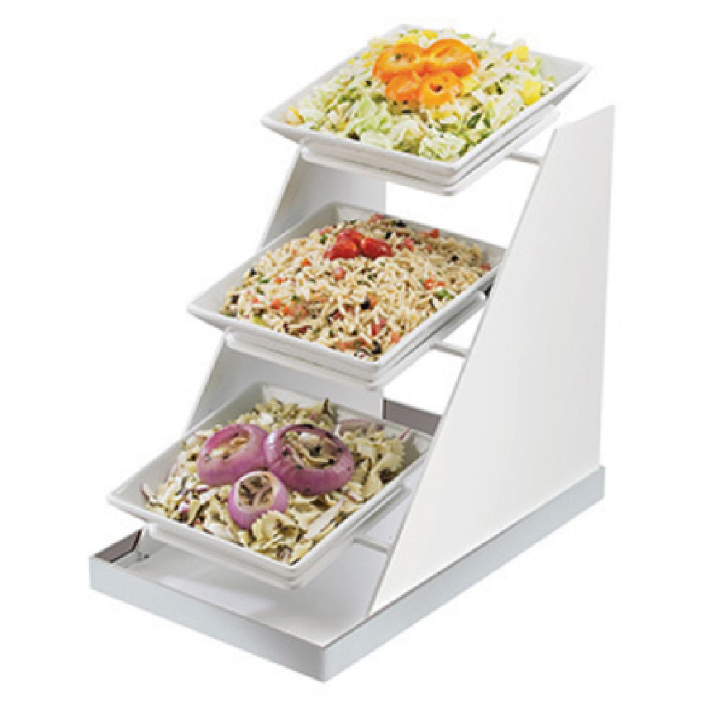 Cal Mil 3022-55 Luxe Bowl Display 10"W X 16-1/4"D X 17"H 3-tier