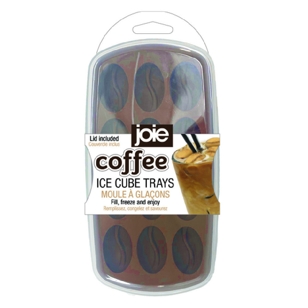 Harold Import Co. 29193 Joie's Coffee Bean Ice Cube Tray With Lid Makes 12 Coffee Bean-shaped Ice Cubes