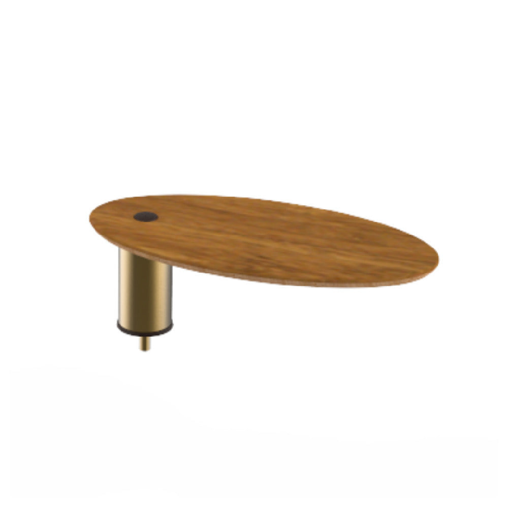 Steelite MGCIAY14BBXX - Large Oval Low Display Shelf, 20.0" X 10.0" X 6.5", Modular