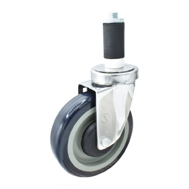 BK Resources 5SS-2RA-PLY - Swivel Caster, 1-1/4" Expanding Stem, 5" Polyolefin Wheel