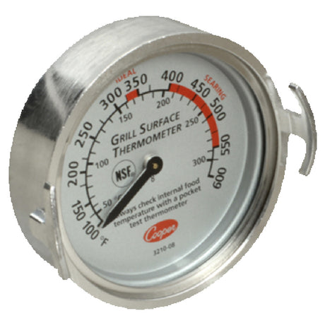 Franklin Machine Products 138-1062 Grill Surface Thermometer 2-1/2" Dial 100° To 600° F Temperature Range