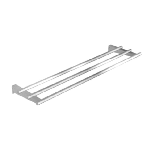 Duke 3BTS-FX-18 Tray Slide On Fixed Brackets (3) Bar Tubular 1" Dia. Stainless