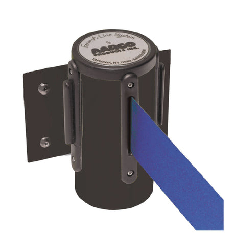 Aarco WM-7BKBL WM-7BKBL Form-A-Line™ System Wall Mounted Retractable Belt With A Black Casing