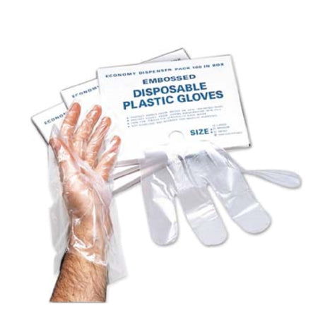 Admiral Craft DG-10LC Disposable Gloves Large Vinyl